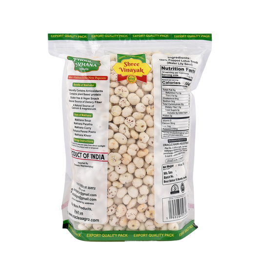 Shree Vinayak High Protein Makhana (Foxnut) 200 g, Phool Makhana for Prasadam, Healthy Snacking, Fasting