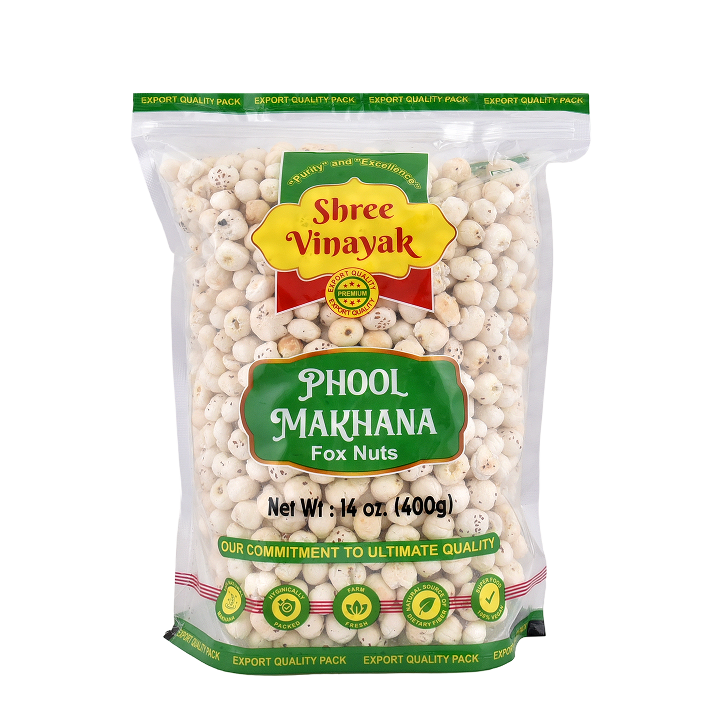 Shree Vinayak High Protein Makhana (Foxnut) 200 g, Phool Makhana for Prasadam, Healthy Snacking, Fasting