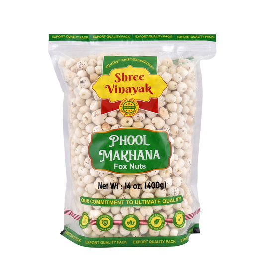 Shree Vinayak High Protein Makhana (Foxnut) 200 g, Phool Makhana for Prasadam, Healthy Snacking, Fasting